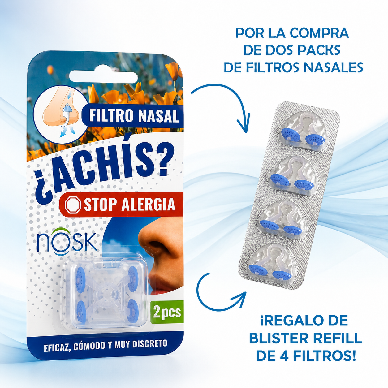2 Pares de filtros + Regalo